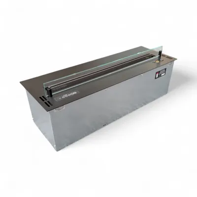 Planika BEV Burner 700 - Automatische Bio-ethanolbrander met Twee Vlamstanden - Zwart - 700x245 mm