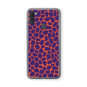Purple Giraffe: Samsung Galaxy A11 Transparant Hoesje