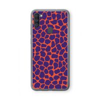 Purple Giraffe: Samsung Galaxy A11 Transparant Hoesje