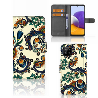 Wallet Case Samsung Galaxy A22 4G | M22 Barok Flower - thumbnail