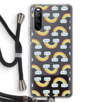 Regenboog: Sony Sony Xperia 10 III Transparant Hoesje met koord