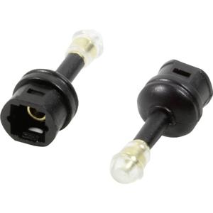 LogiLink CA1014 tussenstuk voor kabels Toslink 3.5 mm Mini Toslink Zwart