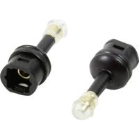 LogiLink CA1014 tussenstuk voor kabels Toslink 3.5 mm Mini Toslink Zwart - thumbnail