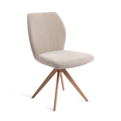 Jesper Home Draaibare Eetkamerstoel 'Ikata' Turn Peach, kleur Sand Strand