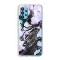 Pastel zwart: Samsung Galaxy A32 4G Transparant Hoesje