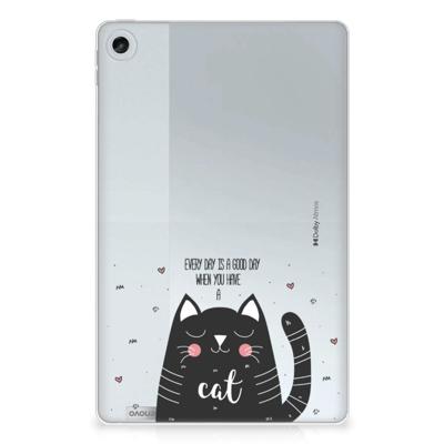 Lenovo Tab M10 Plus (3e generatie) Tablet Back Cover Cat Good Day Lenovo Tab M10 Plus (3e generatie) Tablet Back Cover Cat Good Day