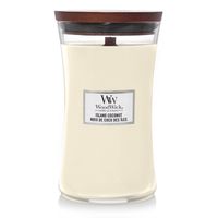 WoodWick Geurkaars Large Island Coconut - 18 cm / ø 10 cm - thumbnail