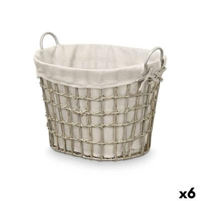 Mand Kipit HX30562 HX30562 Grijs Polyester Stof Polypropyleen Ijzer Plastic 50 % katoen (6 Stuks)