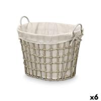 Mand Kipit HX30562 HX30562 Grijs Polyester Stof Polypropyleen Ijzer Plastic 50 % katoen (6 Stuks)