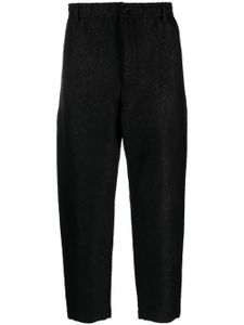 4SDESIGNS pantalon à motif jacquard - Noir