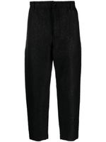 4SDESIGNS pantalon à motif jacquard - Noir