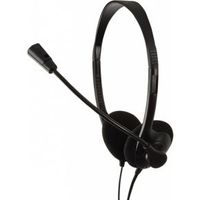 LogiLink Stereo Headset Earphones with Microphone Hoofdband Zwart - thumbnail