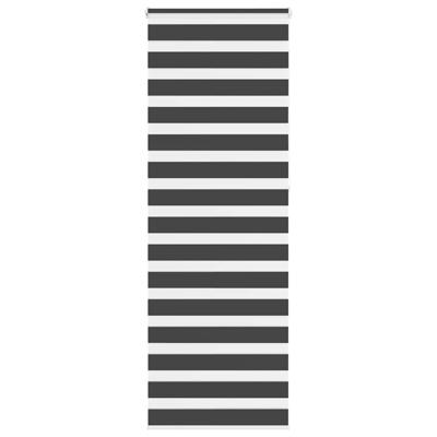 Zebra rolgordijn 85x230 cm stofbreedte 80,9 cm zwart