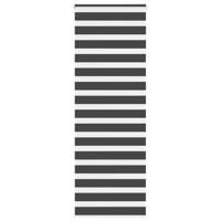 Zebra rolgordijn 85x230 cm stofbreedte 80,9 cm zwart