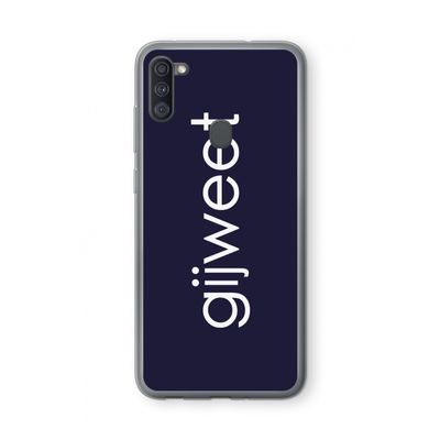 Gijweet: Samsung Galaxy A11 Transparant Hoesje