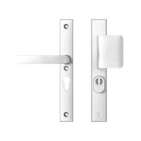 AXA AXA veiligheidsbeslag voordeur Edge Plus rechth. smalschild D-knop/Blok-kruk PC55 met kerntrekbeveiliging SKG3 - aluminium