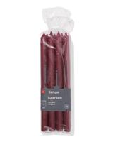 HEMA Lange Huishoudkaars Ø2.2x29cm Aubergine - 12 Stuks (aubergine)