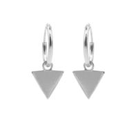 Karma Oorringen Hoops Triangle Zilver
