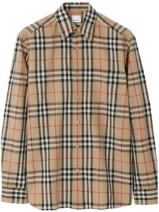 Burberry chemise en coton à motif Vintage Check - Tons neutres