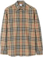 Burberry chemise en coton à motif Vintage Check - Tons neutres