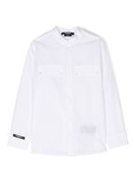 Balmain Kids chemise à patch logo - Blanc