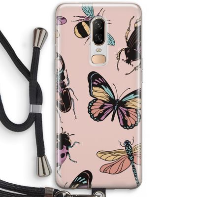 Tiny Bugs: OnePlus 6 Transparant Hoesje met koord