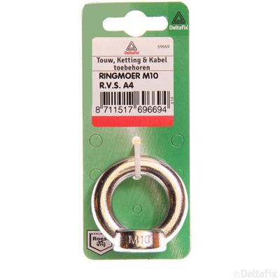 Ringmoer m8 rvs - Deltafix