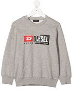 Diesel Kids sweat à double logo imprimé - Gris