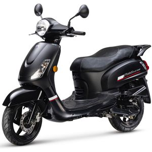 Sym Fiddle 2 Matzwart - Verbrandingsmotor Scooter