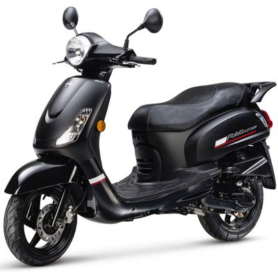 Sym Fiddle 2 Matzwart - Verbrandingsmotor Scooter