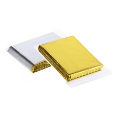 Benson Nooddeken goud/zilver - 130 x 210 cm - reddingsdeken - isolatiedeken - onderkoeling deken Benson Nooddeken goud/zilver - 130 x 210 cm - reddingsdeken - isolatiedeken - onderkoeling deken