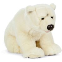 Pluche witte ijsbeer knuffel 61 cm speelgoed   -