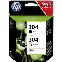 HP 304 Inktcartridge Combipack Origineel Zwart, Cyaan, Magenta, Geel 3JB05AE Inkt
