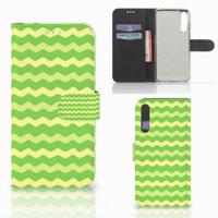 Huawei P20 Pro | Telefoon Hoesje | Waves Green | Portemonnee hoesje