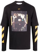 Off-White haut à imprimé Caravaggio - Noir