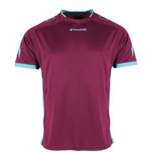 Stanno 410006 Drive Match Shirt - Maroon-Sky Blue - L