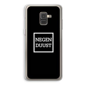 Negenduust black: Samsung Galaxy A8 (2018) Transparant Hoesje