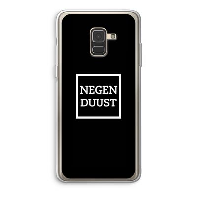 Negenduust black: Samsung Galaxy A8 (2018) Transparant Hoesje