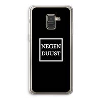 Negenduust black: Samsung Galaxy A8 (2018) Transparant Hoesje