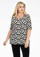 Yoek Shirt A-lijn FELINE | Bruin | Maat 46/48