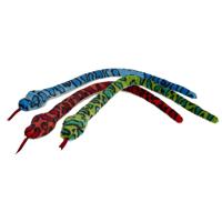 Ravensden pluche knuffel dieren Slang - camouflage rood - 100 cm