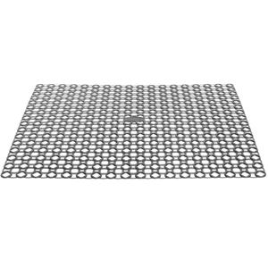 Gootsteenmat/Spoelbakmat - grijs - kunststof - 35 x 35 cm - anti-slip/afdruipmat