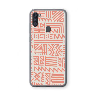 Marrakech Pink: Samsung Galaxy A11 Transparant Hoesje