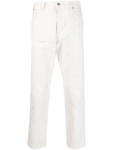 TOM FORD jean droit à effet usé - Blanc