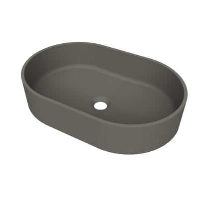 Arcqua Case waskom - ovaal - 55x36cm - mat quartz grijs WAS655485