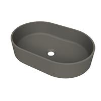 Arcqua Case waskom - ovaal - 55x36cm - mat quartz grijs WAS655485