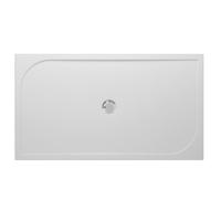 GO by Van Marcke Argon douchebak polybeton gelcoat 160x90x3cm rechthoek afvoer D90mm zonder potenstel wit EB-1690C