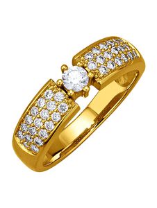 Damesring Diemer Diamant Geelgoudkleur