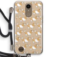 Doggy: LG K10 (2017) Transparant Hoesje met koord