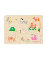 HEMA Inlegpuzzel 30x22cm Huisdieren Hout
